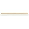 vidaXL &Eacute;tag&egrave;res flottantes 4 pcs ch&ecirc;ne et blanc 60x23,5x3,8 cm MDF
