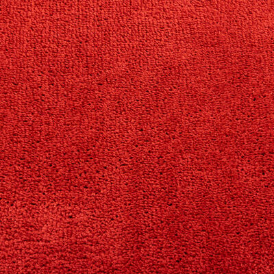 vidaXL Tapis OVIEDO à poils courts rouge Ø 240 cm