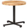 vidaXL Table de bistro Ronde &Oslash;80x75 cm Bois de manguier brut