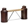 vidaXL Banc bouteille de lait 150x33x64 cm Bois de manguier solide