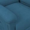 vidaXL Fauteuil de massage Bleu Velours