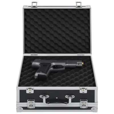 vidaXL Mallette pour arme à feu Aluminium ABS Noir