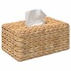 vidaXL Housses de bo&icirc;te &agrave; tissues 2 pcs Jacinthe d'eau Naturel