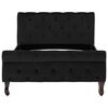 vidaXL Cadre de lit sans matelas noir velours 100x200 cm