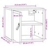 vidaXL Armoires murales 2 pcs 31,5x30x30 cm Bois de pin massif