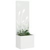 vidaXL &Eacute;cran de confidentialit&eacute; de jardin Fretwork Blanc 50 x 140 cm