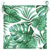 vidaXL Coussins de chaise 4 pcs Motif de feuille 50 x 50 x 4 cm