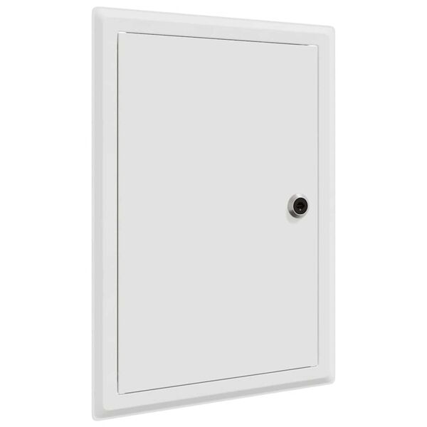 vidaXL Panneau d'Acc&egrave;s Blanc 33 x 23 x 3 cm Acier