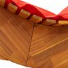 vidaXL Chaise longue &agrave; bascule avec coussin en bois massif d'acacia