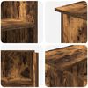 vidaXL Bureau de r&eacute;ception ch&ecirc;ne fum&eacute; 100x50x103,5cm bois d'ing&eacute;nierie