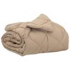 vidaXL Duvet complet toute l'ann&eacute;e Taupe 220 x 135 cm Microfibre