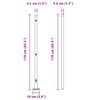 vidaXL Poteau de cl&ocirc;ture. 13 pcs Vert Acier