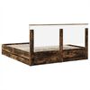 vidaXL Cadre de lit Ch&ecirc;ne fum&eacute; 200 x 200 cm Bois Ing&eacute;nierie