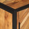 vidaXL Armoire de salle de bain bois massif d'acacia et fer