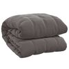 vidaXL Couverture lest&eacute;e Gris 150x200 cm 7 kg Tissu
