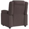 vidaXL Fauteuil inclinable Marron fonc&eacute; Tissu