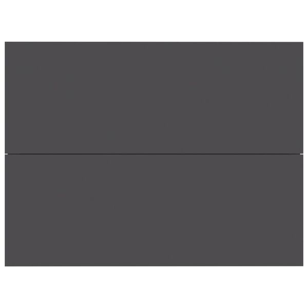 vidaXL Table de chevet Gris 40 x 30 x 30 cm bois d'ing&eacute;nierie
