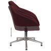 vidaXL Chaises pivotantes &agrave; manger lot de 6 violet tissu