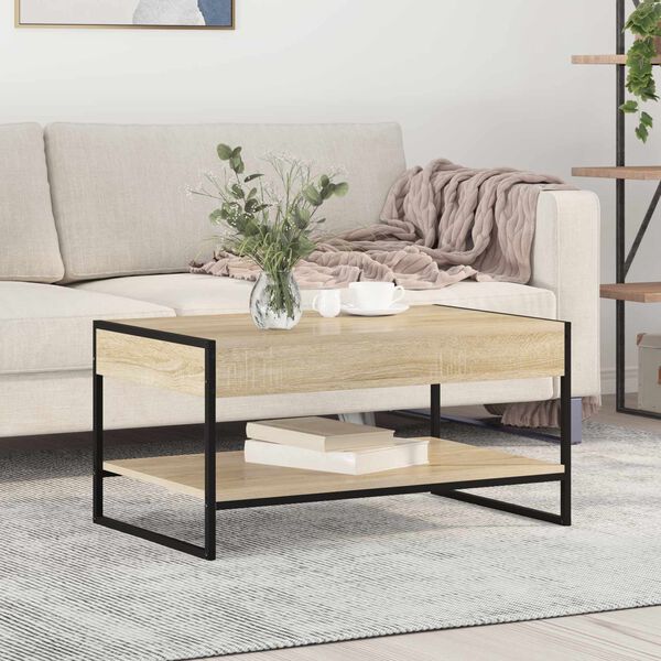vidaXL Table basse Sonoma 80 x 50 x 40 cm Bois d'ing&eacute;nierie