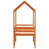 vidaXL Lit haut sans matelas cire marron 75x190 cm bois de pin massif