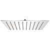 vidaXL T&ecirc;te de douche plongeante carr&eacute;e en acier inoxydable 20x20 cm
