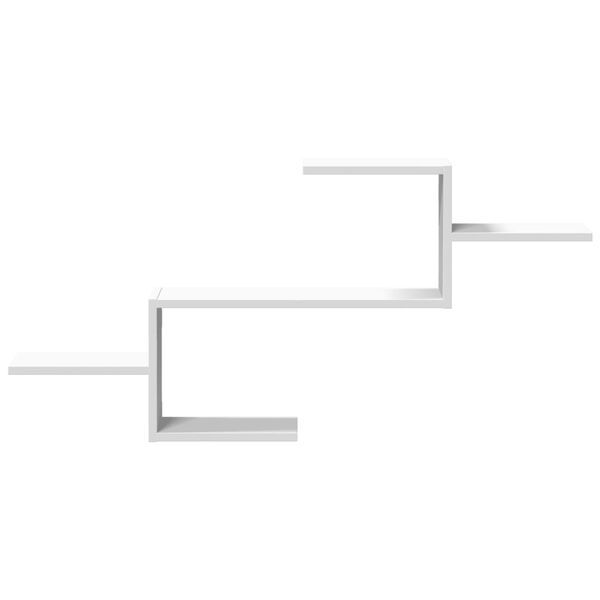 vidaXL Étagère murale blanc 104x15x49 cm bois d'ingénierie