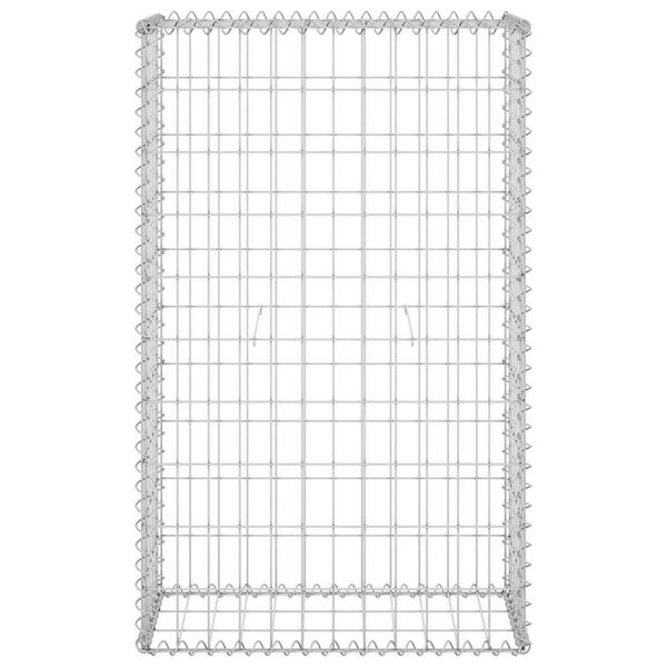 vidaXL Mur en gabion avec couvercles Acier galvanisé 60x30x100 cm