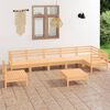 vidaXL Salon de jardin 8 pcs Bois de pin massif