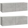 vidaXL Ensemble de meubles TV 6 pcs Gris b&eacute;ton Bois d'ing&eacute;nierie