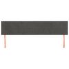 vidaXL T&ecirc;tes de lit 2 pcs Gris fonc&eacute; 90x5x78/88 cm Velours