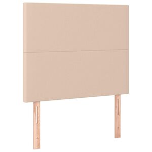 vidaXL T&ecirc;te de lit Cappuccino 80x5x118/128 cm Similicuir
