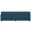 vidaXL Sommier &agrave; lattes de lit avec matelas Bleu fonc&eacute; 90x190 cm