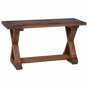vidaXL banc Naturel 85 x 35 x 45 cm Bois massif de r&eacute;cup&eacute;ration