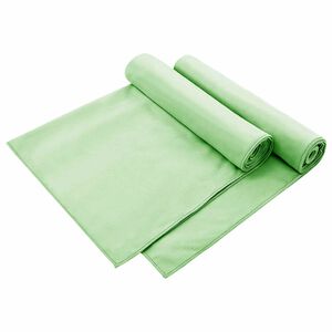 vidaXL Serviettes de chaise d'ext&eacute;rieur 2 pi&egrave;ces Vert 130 x 60 cm