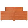 vidaXL Cadre de lit sans matelas cire marron 160x200cm bois pin massif