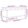 vidaXL Banc de rangement ch&ecirc;ne marron 102x42x45 cm bois d'ing&eacute;nierie