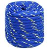 vidaXL Corde de bateau Bleu 16 mm 25 m Polypropyl&egrave;ne