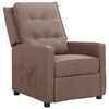 vidaXL Fauteuil inclinable Taupe Tissu