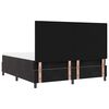 vidaXL Lit &agrave; ressorts avec matelas Noir 180 x 200 cm Velours