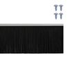 vidaXL Brosses d'&eacute;tanch&eacute;it&eacute; pour porte &agrave; visser 2 pcs Argent 100 cm