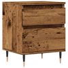 vidaXL Table de chevet vieux bois 40x35x50 cm bois d&rsquo;ing&eacute;nierie