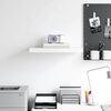 vidaXL &Eacute;tag&egrave;re murale flottante blanc 50x23x3,8 cm MDF