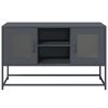 vidaXL Meuble TV anthracite 100,5x39x60,5 cm acier