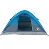 vidaXL Tente familiale &agrave; d&ocirc;me 6 personnes bleu imperm&eacute;able