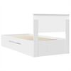 vidaXL Cadre de lit Blanc 80 x 200 cm Bois d'ing&eacute;nierie