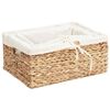 vidaXL Paniers de rangement 3 pcs Naturel 40 x 30 x 18 cm