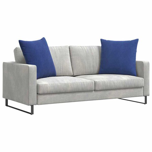 vidaXL Coussins de canap&eacute; 2 pcs Bleu police 60 x 60 cm