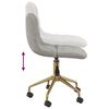 vidaXL Chaise pivotante de salle &agrave; manger Gris clair Velours