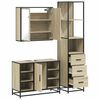 vidaXL Ensemble de meubles de salle de bain 3 pcs ch&ecirc;ne sonoma