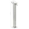 vidaXL Colonne à eau de jardin carrée Acier inoxydable 95 cm